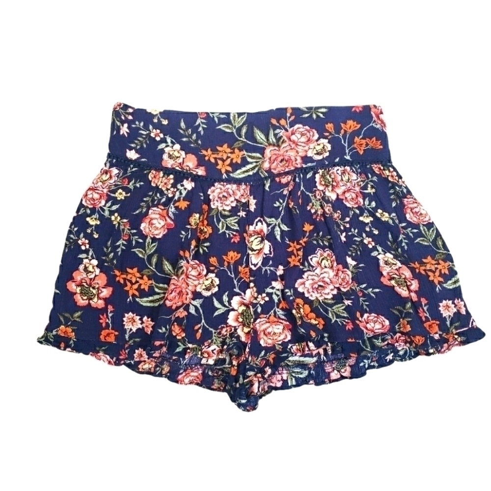 AMERICAN EAGLE Floral Stretch Shorts Size S